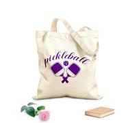 AILOONG Digitally printed canvas bags dynamic pickleball with bold typography and action packed paddle 340g/m² thick fabric Uses as a makeup bag