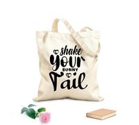 AILOONG Digitally printed canvas bags easter quote and 12 oz thick fabric Uses as a makeup bag 25x30cm Small