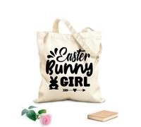 AILOONG Digitally printed canvas bags easter quote and 12 oz thick fabric Uses as a makeup bag 25x30cm Small