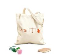 AILOONG Digitally printed canvas bags Egyptian papyrus culture pharaoh with gods and goddesses offering sacrifice to ancient egyptian gods 340g/m² thick fabric Uses as a makeup bag