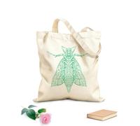 AILOONG Digitally printed canvas bags elephant hawk moth mandala 340g/m² thick fabric Uses as a makeup bag