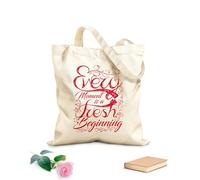 AILOONG Digitally printed canvas bags every moment is a fresh beginning 340g/m² thick fabric Uses as a makeup bag