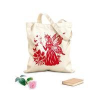 AILOONG Digitally printed canvas bags fairy enchanted forest 340g/m² thick fabric Uses as a makeup bag
