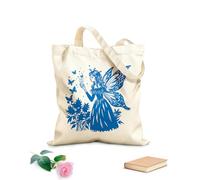 AILOONG Digitally printed canvas bags fairy enchanted forest 340g/m² thick fabric Uses as a makeup bag