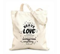 AILOONG Digitally printed canvas bags famous love quotes nice poster 12 oz thick fabric Uses as a makeup bag 31x36cm Medium