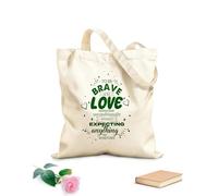 AILOONG Digitally printed canvas bags famous love quotes nice poster 340g/m² thick fabric Uses as a makeup bag