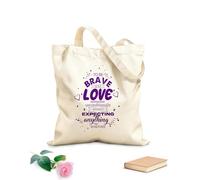 AILOONG Digitally printed canvas bags famous love quotes nice poster 340g/m² thick fabric Uses as a makeup bag