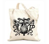 AILOONG Digitally printed canvas bags farming symbol is found in front of the tuileries a royal palace vintage engraving 12 oz thick fabric Uses as a makeup bag 25x30cm Small