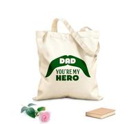 AILOONG Digitally printed canvas bags father day lettering quotes 340g/m² thick fabric Uses as a makeup bag