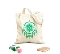 AILOONG dream catcher with feathers and sun silhouette in the middle simple Customizable pattern canvas bags 340g/m² thick fabric Matches clothing