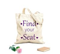 AILOONG find your seat Reinforced Bottom Canvas Bag 340g/m² thick fabric Uses as a gift bag