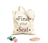 AILOONG find your seat Reinforced Bottom Canvas Bag 340g/m² thick fabric Uses as a gift bag