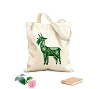 AILOONG Flat Tape Handle Tote Bag chinese zodiac new year signs traditional china horoscope animals zodiacs silhouette set 340g/m² thick fabric Replaces school bag