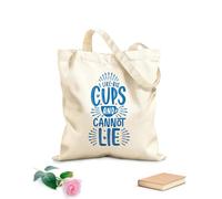 AILOONG Flat Tape Handle Tote Bag coffee quotes i like big cups and i cannot lie 340g/m² thick fabric Replaces school bag