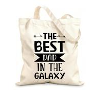 AILOONG Flat Tape Handle Tote Bag father day typography lettering quotess 12 oz thick fabric Replaces school bag 25x30cm Small