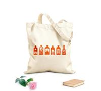 AILOONG Flat Tape Handle Tote Bag shadowed bottle forms 340g/m² thick fabric Replaces school bag