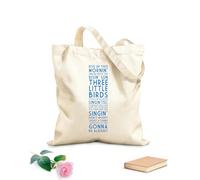 AILOONG Flat Tape Handle Tote Bag Wake up in the morning, smiling alongside the rising sun... Everything for every little thing will turn out just fine. 340g/m² thick fabric Replaces school bag