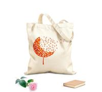 AILOONG Flock Of Birds Forest Tree Gothick Style Swallows Cotton Canvas Shopping Bag 340g/m² thick fabric Uses as a gift bag