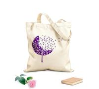 AILOONG Flock Of Birds Forest Tree Gothick Style Swallows Cotton Canvas Shopping Bag 340g/m² thick fabric Uses as a gift bag