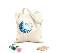 AILOONG Flock Of Birds Forest Tree Gothick Style Swallows Cotton Canvas Shopping Bag 340g/m² thick fabric Uses as a gift bag