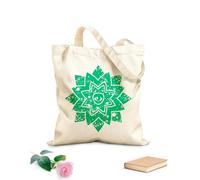 AILOONG flower eye surreal astrology Reinforced Bottom Canvas Bag 340g/m² thick fabric Uses as a gift bag