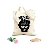 AILOONG four fitness icons Reinforced Bottom Canvas Bag 12 oz thick fabric Uses as a gift bag 31x36cm Medium