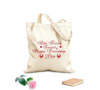 AILOONG friendship day Reinforced Bottom Canvas Bag 340g/m² thick fabric Uses as a gift bag