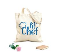 AILOONG fun kitchen typography Reinforced Bottom Canvas Bag 340g/m² thick fabric Uses as a gift bag