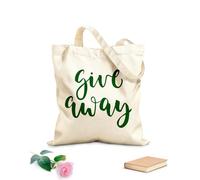 AILOONG ga calligraphic lettering on isolated modern brush calligraphy logo Reinforced Bottom Canvas Bag 340g/m² thick fabric Uses as a gift bag