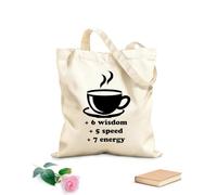 AILOONG Gaming Coffee Cup Video Game Funny Canvas Tote Bag 12 oz thick fabric Replaces school bag 35x40cm Large