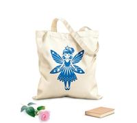 AILOONG glittering holiday fairy joy Reinforced Bottom Canvas Bag 340g/m² thick fabric Uses as a gift bag