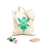 AILOONG glittering holiday fairy joy Reinforced Bottom Canvas Bag 340g/m² thick fabric Uses as a gift bag