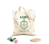 AILOONG god fights Reusable Shopper Bags 340g/m² thick fabric Foldable