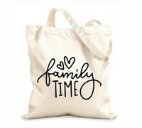 AILOONG hand drawn family inspirational quotes autumn cozy typography Reinforced Bottom Canvas Bag 12 oz thick fabric Uses as a gift bag 31x36cm Medium