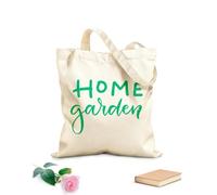 AILOONG Hand drawn gardening lettering funny quote motivational phrase advertising Reinforced Bottom Canvas Bag 340g/m² thick fabric Uses as a gift bag