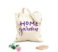 AILOONG Hand drawn gardening lettering funny quote motivational phrase advertising Reinforced Bottom Canvas Bag 340g/m² thick fabric Uses as a gift bag
