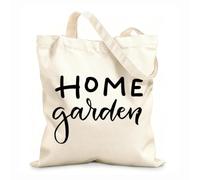 AILOONG Hand drawn gardening lettering funny quote motivational phrase advertising Reinforced Bottom Canvas Bag 12 oz thick fabric Uses as a gift bag 31x36cm Medium