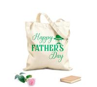 AILOONG happy fathers day Reinforced Bottom Canvas Bag 340g/m² thick fabric Uses as a gift bag