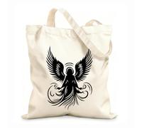 AILOONG heavenly angel silhouettes Customizable pattern canvas bags 12 oz thick fabric Matches clothing 35x40cm Large
