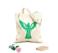 AILOONG heavenly women angel silhouette with wings Customizable pattern canvas bags 340g/m² thick fabric Matches clothing