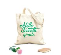 AILOONG Hello Grade 1 to 10 back to school Customizable pattern canvas bags 340g/m² thick fabric Matches clothing