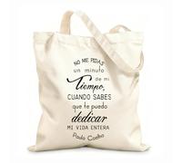 AILOONG High-definition printed tote bags 12 oz thick fabric Spanish Inspirational Quotes Paulo Coelho Quotes School Writer Reusable 35x40cm Large