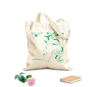 AILOONG High-definition printed tote bags 340g/m² thick fabric Abstract Kiss Pattern Master Couple Romantic Tile Reusable