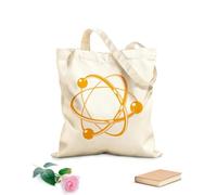 AILOONG High-definition printed tote bags 340g/m² thick fabric Atomic Electronics Science Chemistry Nuclear Physics Student Education Reusable