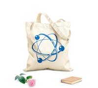 AILOONG High-definition printed tote bags 340g/m² thick fabric Atomic Electronics Science Chemistry Nuclear Physics Student Education Reusable