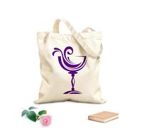 AILOONG High-definition printed tote bags 340g/m² thick fabric Drinking Collection Wine Glass Home Reusable