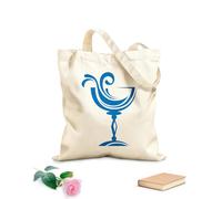 AILOONG High-definition printed tote bags 340g/m² thick fabric Drinking Collection Wine Glass Home Reusable