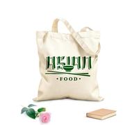 AILOONG High-definition printed tote bags Asian Food Signboard Restaurant Sushi Bar 340g/m² thick fabric Reusable