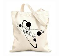 AILOONG High-definition printed tote bags Atomic Electronic Science Chemistry Nuclear Physics 12 oz thick fabric Reusable 25x30cm Small