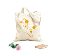 AILOONG High-definition printed tote bags Atomic Electronic Science Chemistry Nuclear Physics 340g/m² thick fabric Reusable
